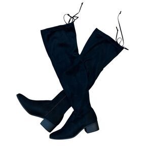 JustFab Hannah Size 8.5 Knee High Black Boots